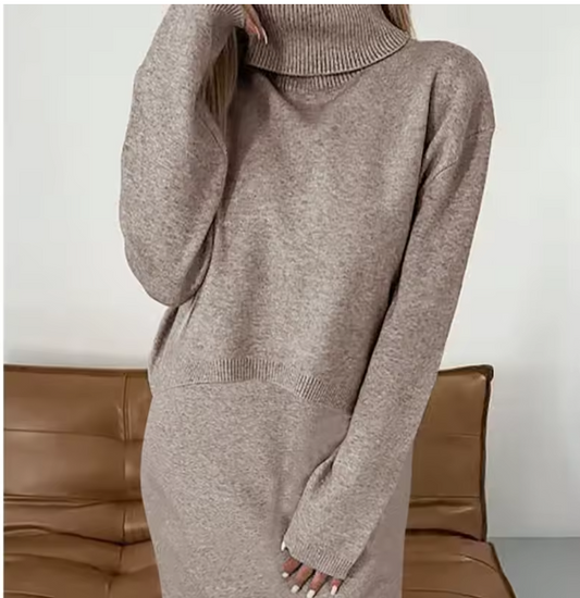 Turtleneck Sweater & Dress Sweater Set